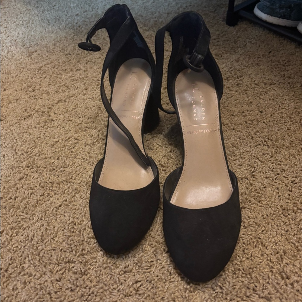 LC Lauren Conrad Black Women's Heels